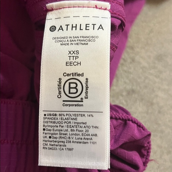 NWOT Athleta Boundless Popover Cropped Jacket  Magenta Pink Size XXS - Picture 6 of 9